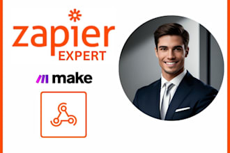setup or fix zapier automation scenarios zapier zap make com integromat made com