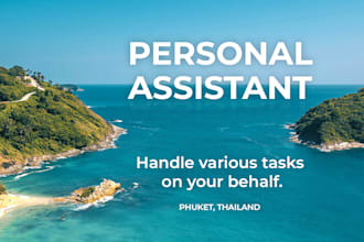 be your consultant and assist you with various tasks in phuket online and onsite