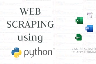 do web scraping and data extraction