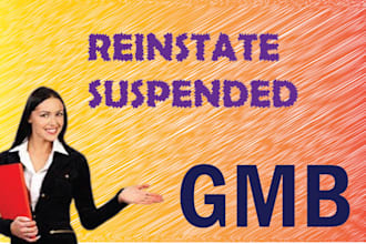 setup gmb account and suspended and optimization