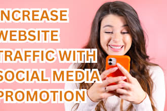 increase website traffic with organic social media promotion