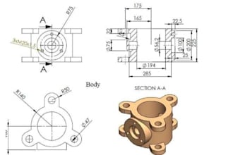 design mechanical parts and provide cad files