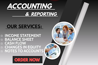 prepare, financial statements profit and loss, balance sheet, cash flow