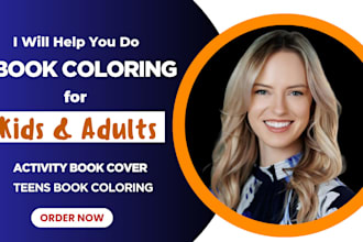 do bold easy coloring book pages for kids adults teens with activity book cover