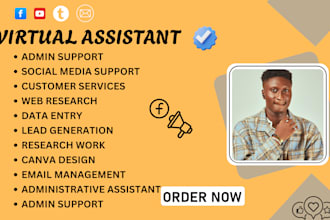 be your social media canva graphic design personal executive virtual assistant