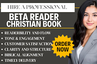 give feedback and suggestions on your children christian book and memoir