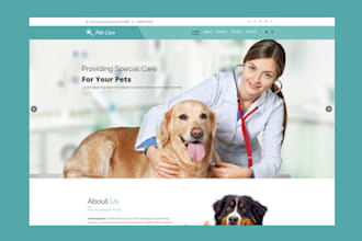 design pet care shopify store pet store pet website  pet product website