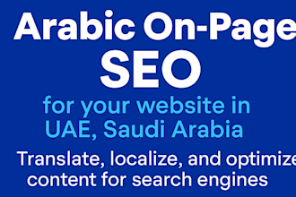 arabic on page SEO for your website in uae, saudi arabia