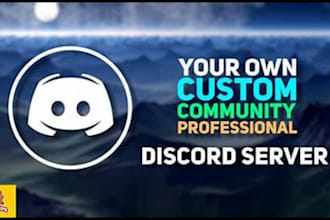 edit or create you a professional discord server
