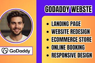design godaddy website wordpress website on godaddy elementor landing page