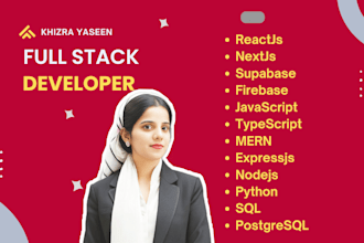 be your full stack reactjs, nextjs, supabase developer