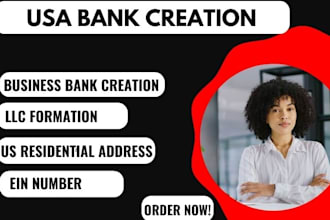 create USA bank account for non US residential mercury, llc registration, ein