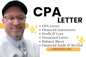 sign us CPA letter, mortgage letter, income verification, financial statement