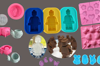 design 3d silicone mold soap mold plastic chocolate mold resin candy stl file