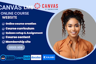 design online course website canva lms tutor lms