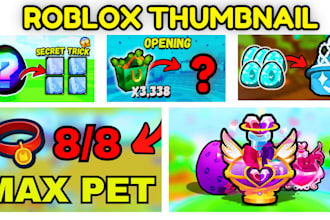 design high quality roblox thumbnails