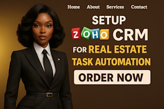 zoho CRM zoho one campaign for real estate professional zoho form zoho salesiq
