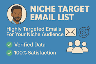 collect a niche targeted and verified email list for email marketing
