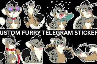 draw furry telegram sticker discord telegram stickers fursona sticker pack nsfw