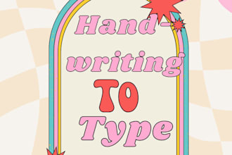 transcribe handwriting to type