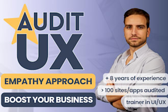 deliver a professional UX audit for your website or app