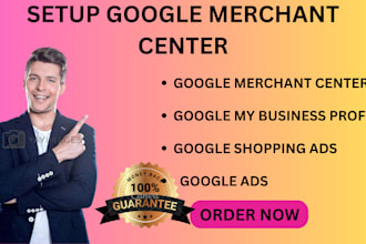 setup google merchant centre create gmb profile shopping ads map citation