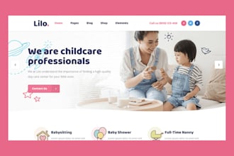 design daycare website daycare kindergarten website childcare website