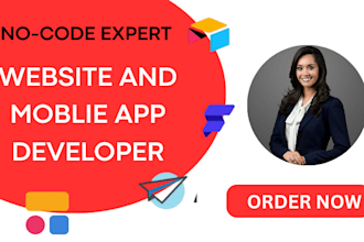 develop a mobile app using flutter flow, airtable, softr, glide, appsheet, adalo