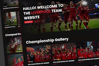 design a stunning sports website for your brand
