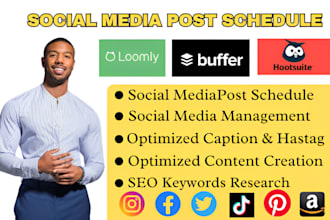 setup schedule post on all social media with buffer loomly metricool later