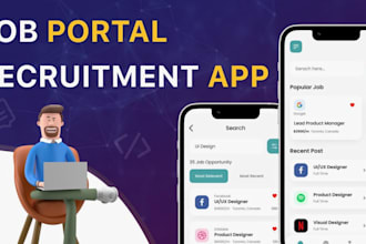 develop job portal app, job board app, job application app, job search app