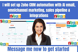 setup zoho CRM omnichannel marketing ai email personalization social media zoho