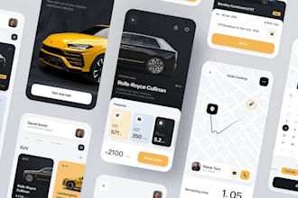 develop responsive car rental app, car marketplace app, rental app, auction app