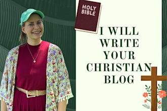 write original faith based christian blogs and articles
