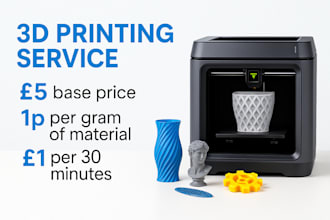 3d print your parts with high quality and fast turnaround