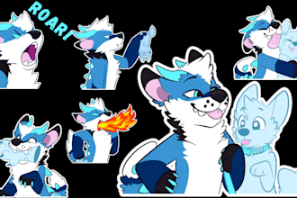 create custom furry telegram discord stickers animated telegram sticker pack sfw
