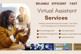do virtual assistant, admin support, administrative tasks