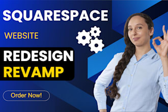 redesign customize revamp squarespace landing page website with SEO