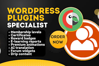 setup wordpress bbpress buddypress tablepress polylang learndash soliloquy wpml