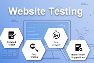 do a complete website testing for UI UX and functionality