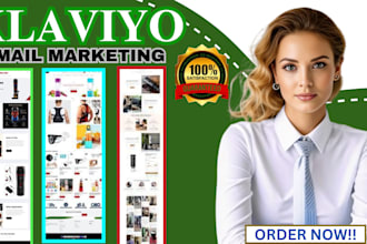 design custom klaviyo email marketing template newsletter campaign email flows