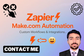 build custom automation using zapier and make com