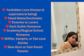young adult love, paranormal romance story writing