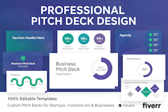 create modern powerpoint presentation slides and pitch deck,film pitch deck