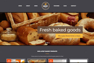build luxury bakery website cookies store cake store ecommerce website