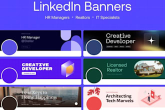 design a professional linkedin banner, resume, post template, youtube banner