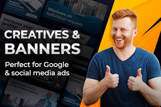 create banners for google and social media ads