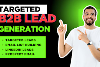 b2b lead generation data entry google map mail list scraper enrich email list
