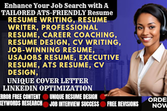 craft a professional ats optimized resume, cover letter, and linkedin profile