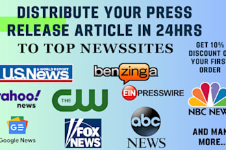 write PR press release distribution public relation press release publication
